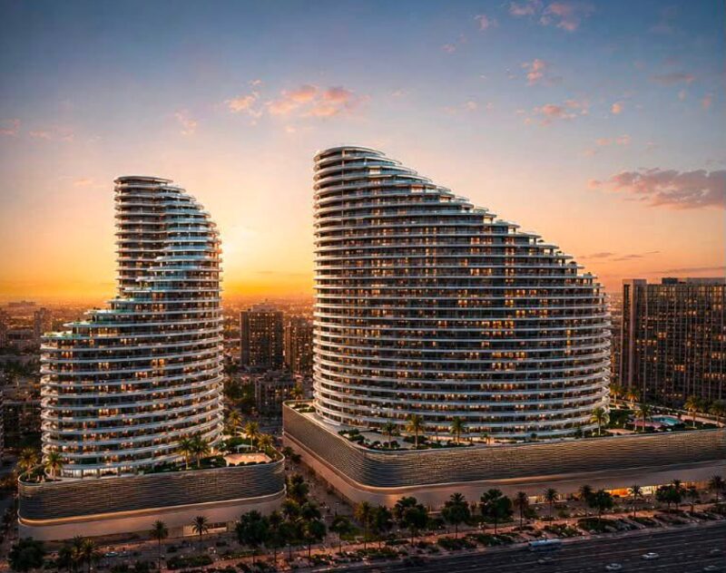 Binghatti Skyflame towers, Majan
